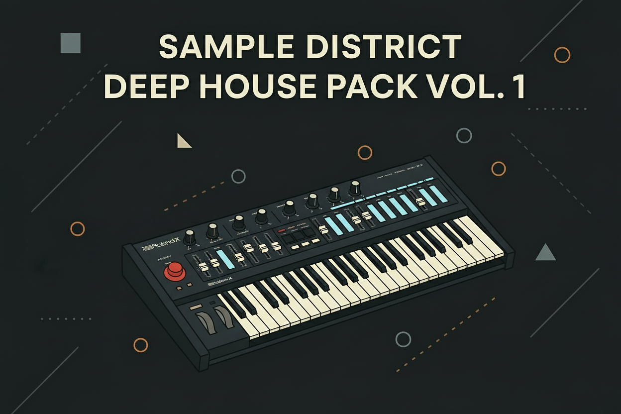 Deep House Pack met Roland Juno-X - Geïllustreerd